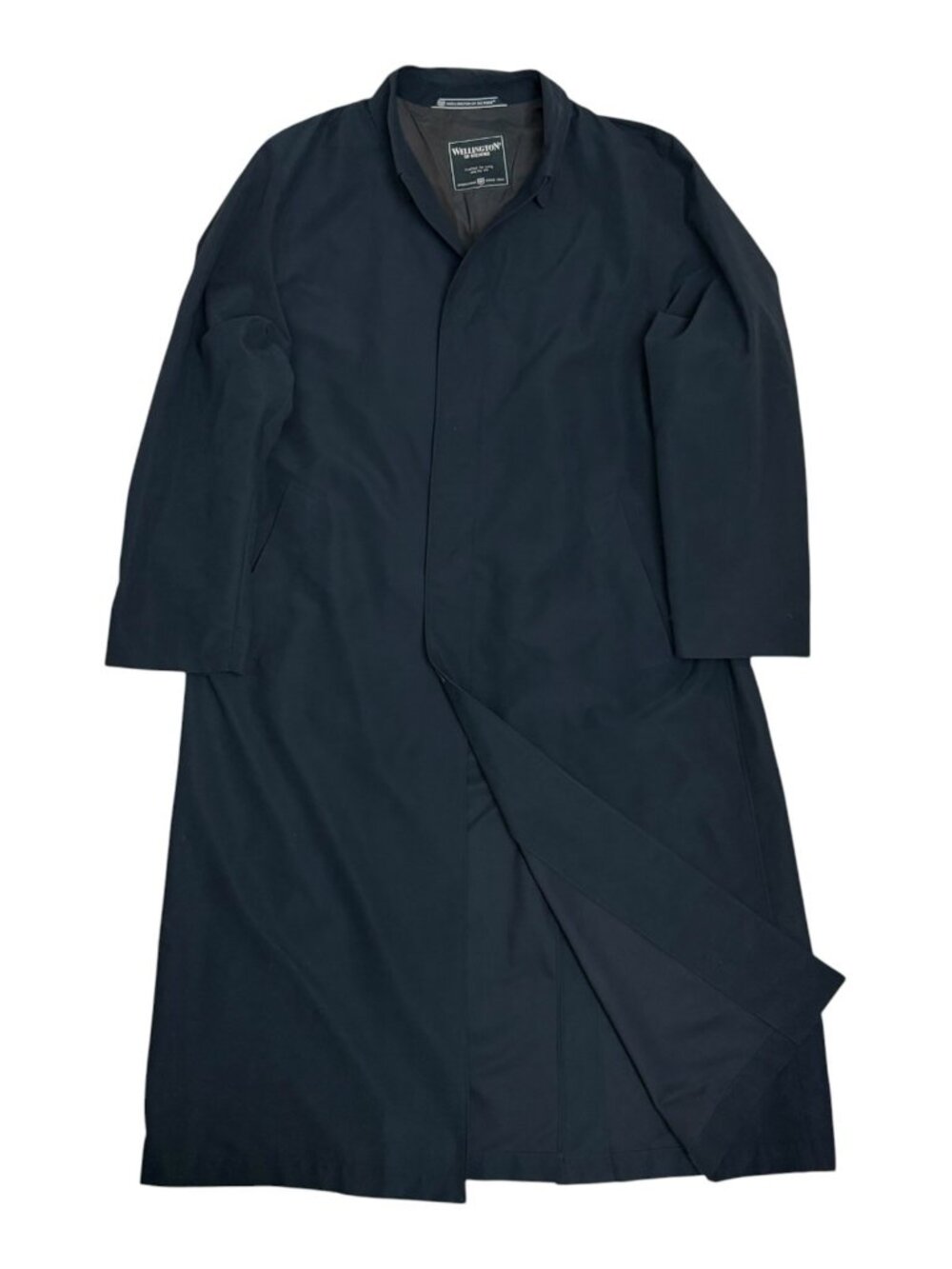 $600 WLLINGTON OF BILMORE Trench Coat Luxury Designer Long Jacket Mens 2XL